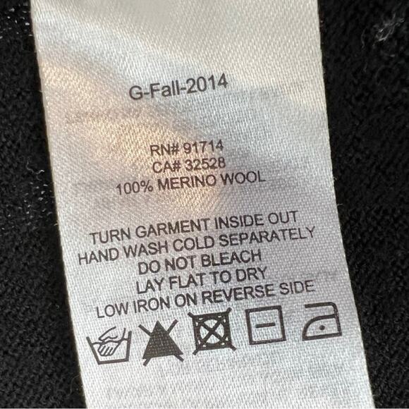 Armani Exchange 100% merino wool soft open cardigan sweater drape - Picture 7 of 12